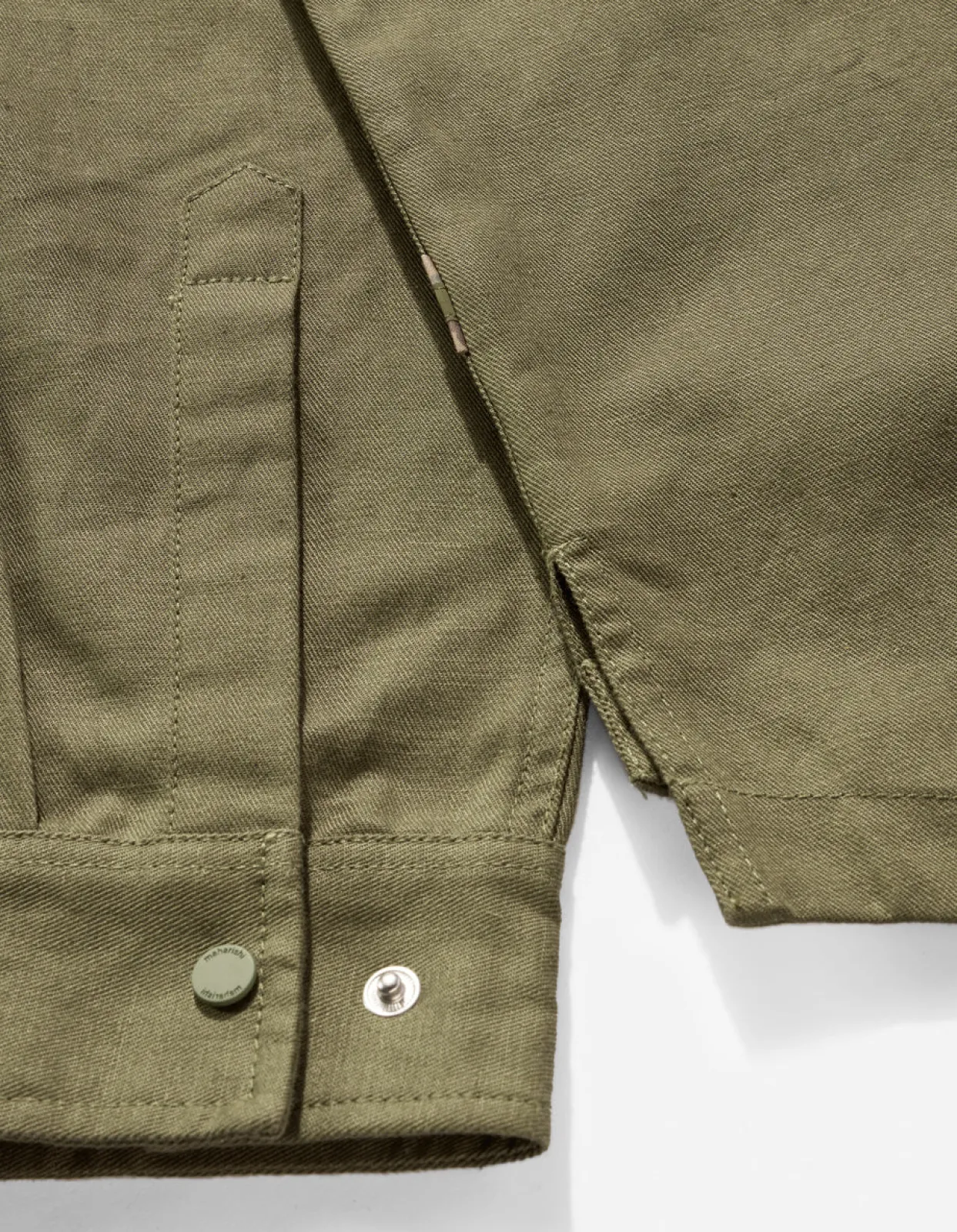 Shirts*Maharishi 7028 Miltype Organic Custom Shirt Mil Olive