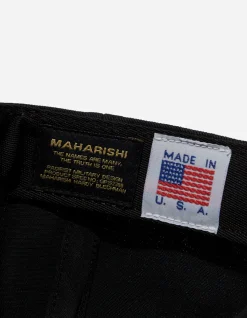 Hats And Scarves*Maharishi 9478 Miltype 6-Panel Cap Black
