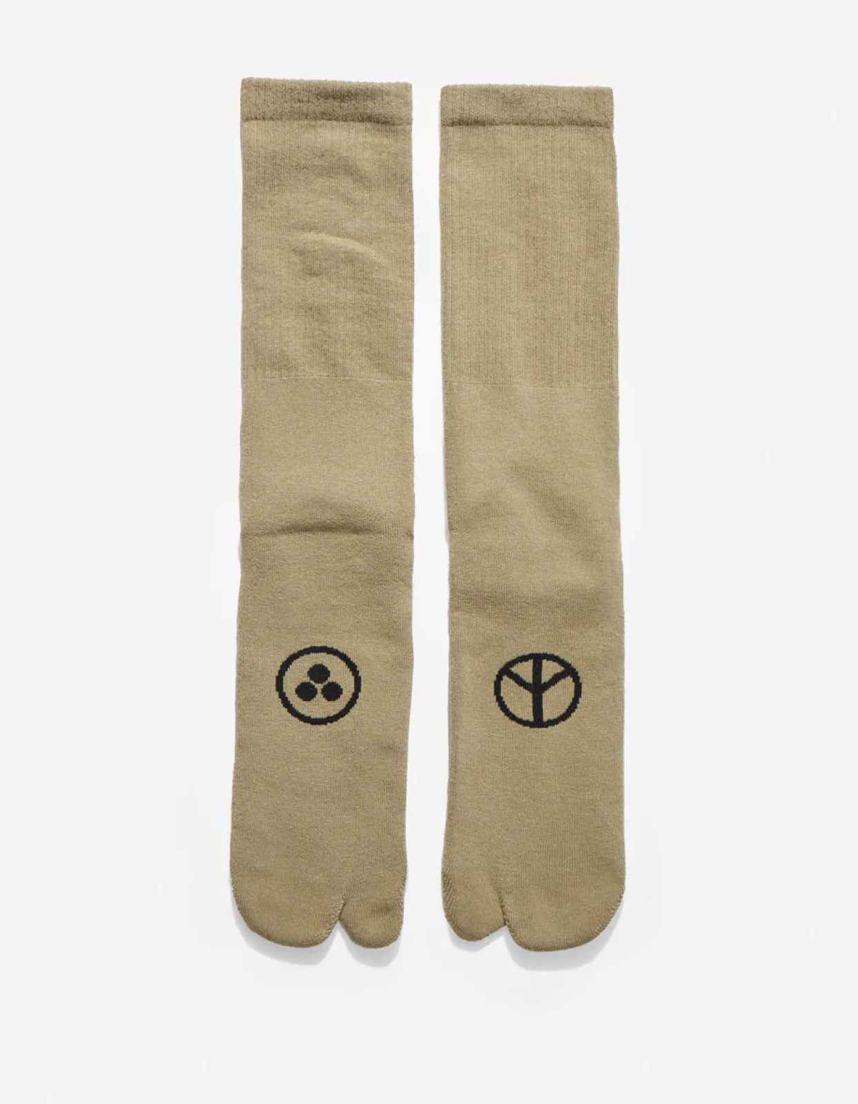 Socks*Maharishi 9891 Miltype Peace Tabi Sports Socks Rust/Sage/White