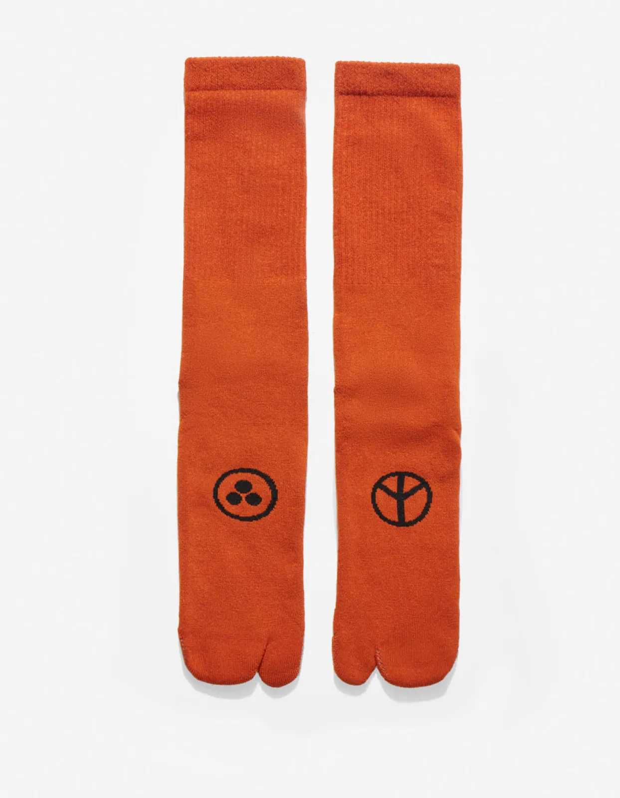 Socks*Maharishi 9891 Miltype Peace Tabi Sports Socks Rust/Sage/White