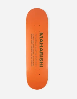 Lifestyle*Maharishi 9498 Miltype Skate Deck · 100% Usa Hard Rock Maple Orange