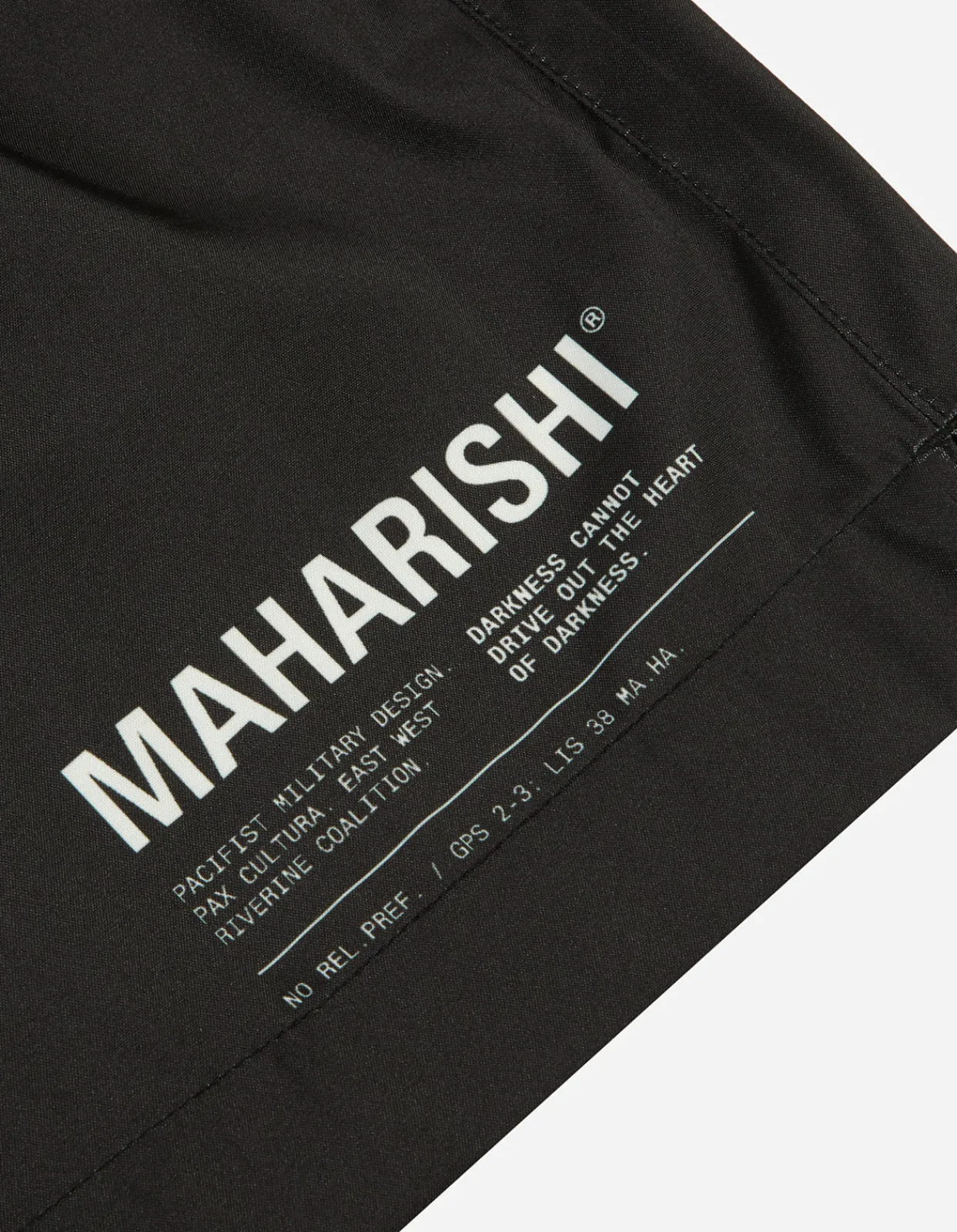 Swim Shorts*Maharishi 9323 Miltype Swim Shorts · Newlife Recycled Poly Black Blk-108F