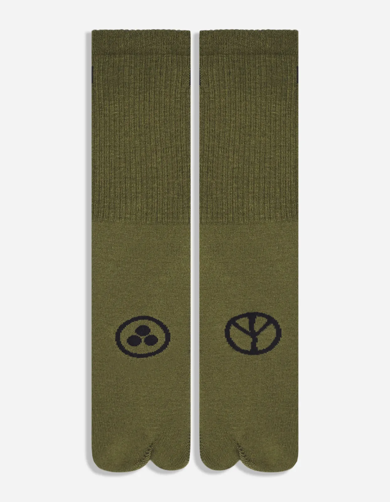 Lifestyle*Maharishi 9348 Miltype Tabi Sock · 3 Pack Black/Olive/White