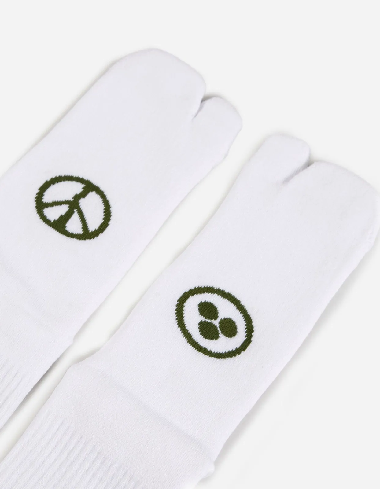 Socks*Maharishi 9348 Miltype Tabi Sock · 3 Pack White/White/White