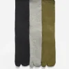 Socks*Maharishi 9889 Miltype Tabi Sports Socks Olive/Grey/Black
