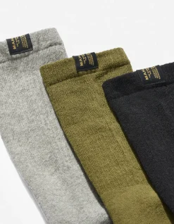 Socks*Maharishi 9889 Miltype Tabi Sports Socks Olive/Grey/Black