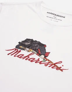 Short Sleeve T-Shirts*Maharishi 4501 Ninjutsu Embroidered T-Shirt White