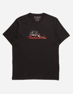 Short Sleeve T-Shirts*Maharishi 4501 Ninjutsu Embroidered T-Shirt Black