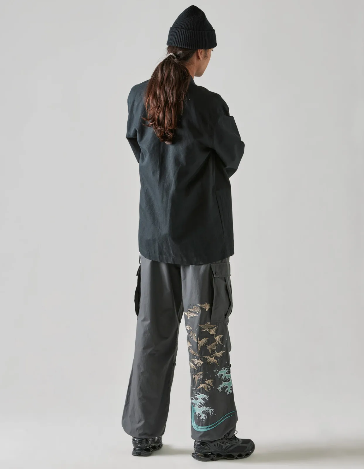 Cargo Pants*Maharishi 4504 Peace Cargo Snopants® Loose Fit Charcoal