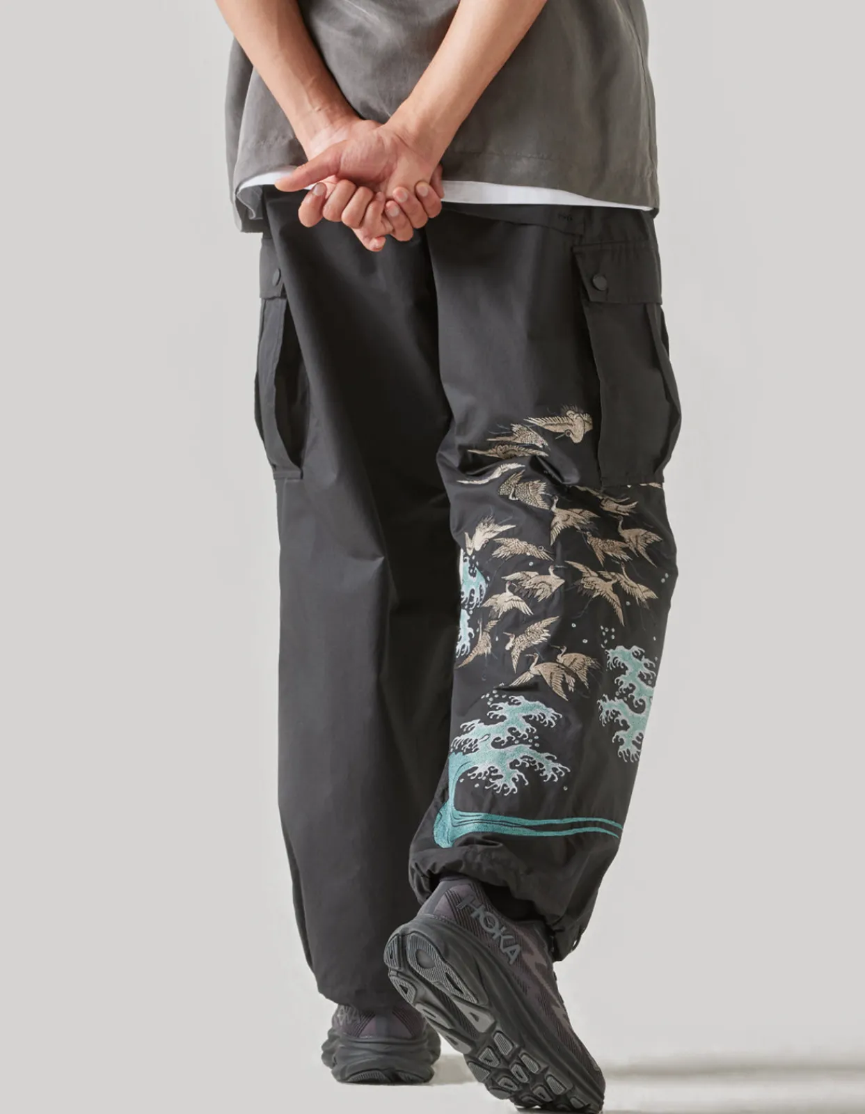Cargo Pants*Maharishi 4504 Peace Cargo Snopants® Loose Fit Black