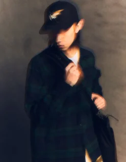 Hats And Scarves*Maharishi 1107 Peace Crane 6 Panel Cap Black