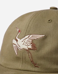 Hats And Scarves*Maharishi 1107 Peace Crane 6 Panel Cap Olive