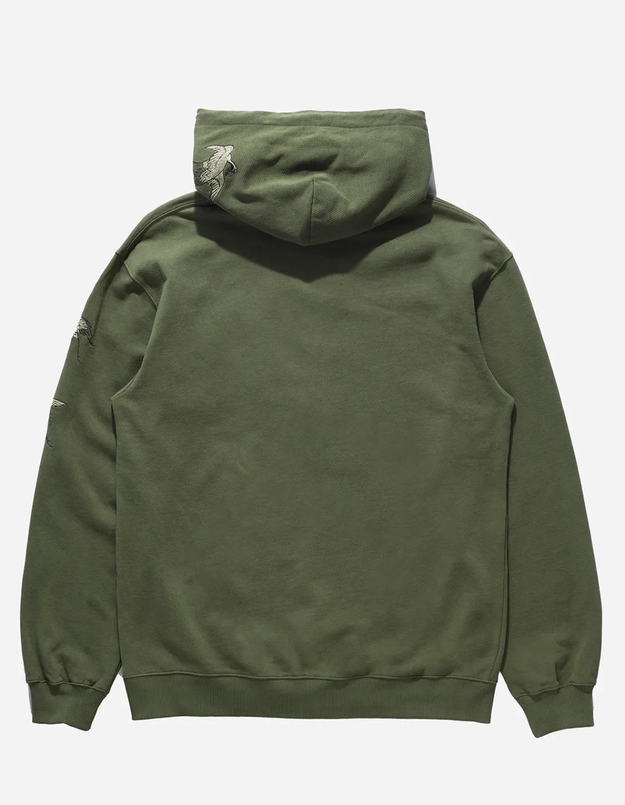 Hooded Sweats*Maharishi 4506 Peace Cranes Hooded Sweat Olive Og-107F
