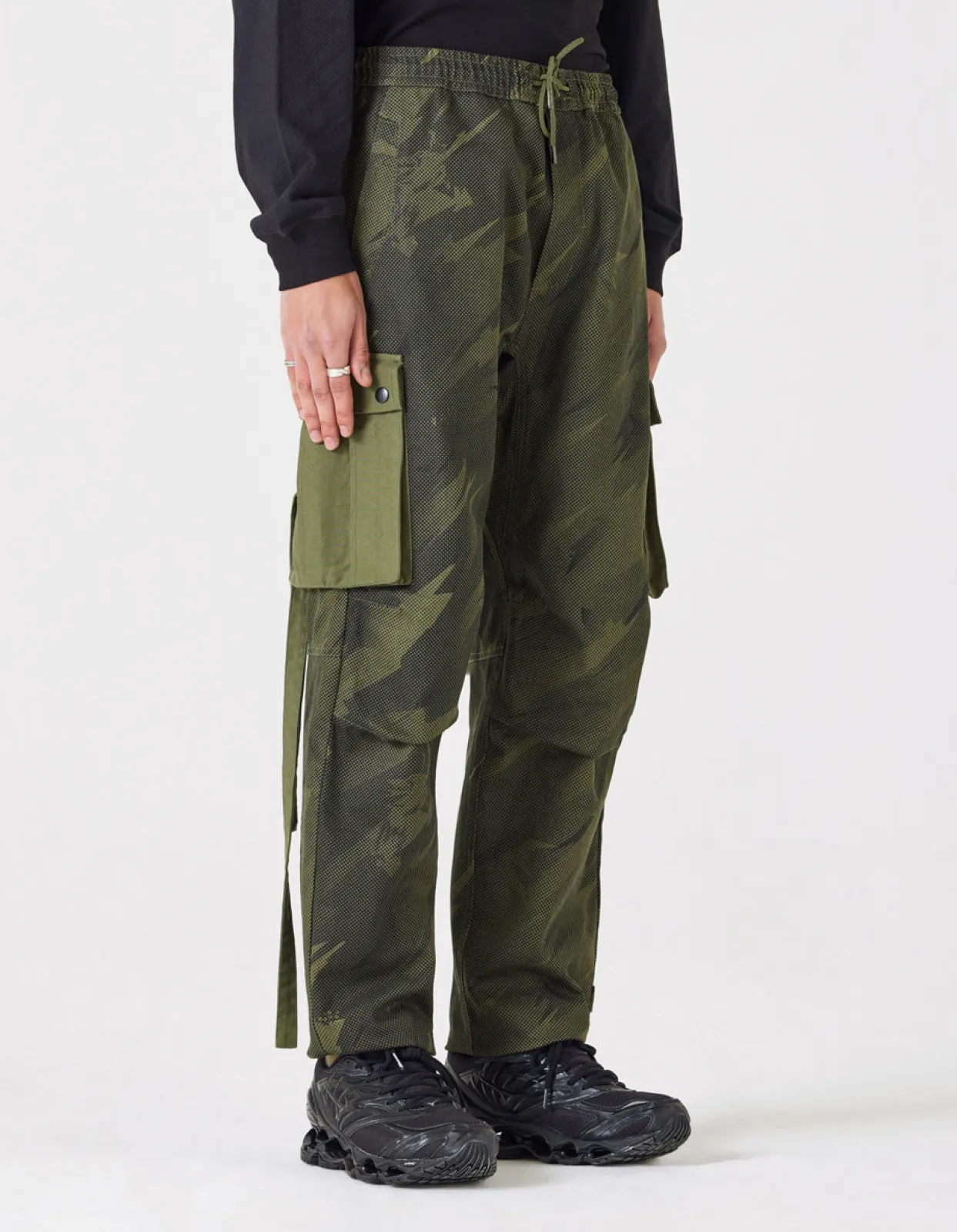 Track Pants*Maharishi 4131 Pointillist Camo Cargo Track Pants Jungle