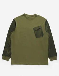 Long Sleeve T-Shirts*Maharishi 4132 Pointillist Camo L/S T-Shirt Jungle