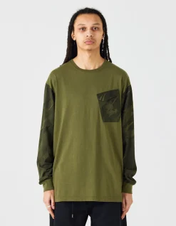 Long Sleeve T-Shirts*Maharishi 4132 Pointillist Camo L/S T-Shirt Jungle