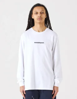 Long Sleeve T-Shirts*Maharishi 9905 Pointillist Maha L/S T-Shirt White