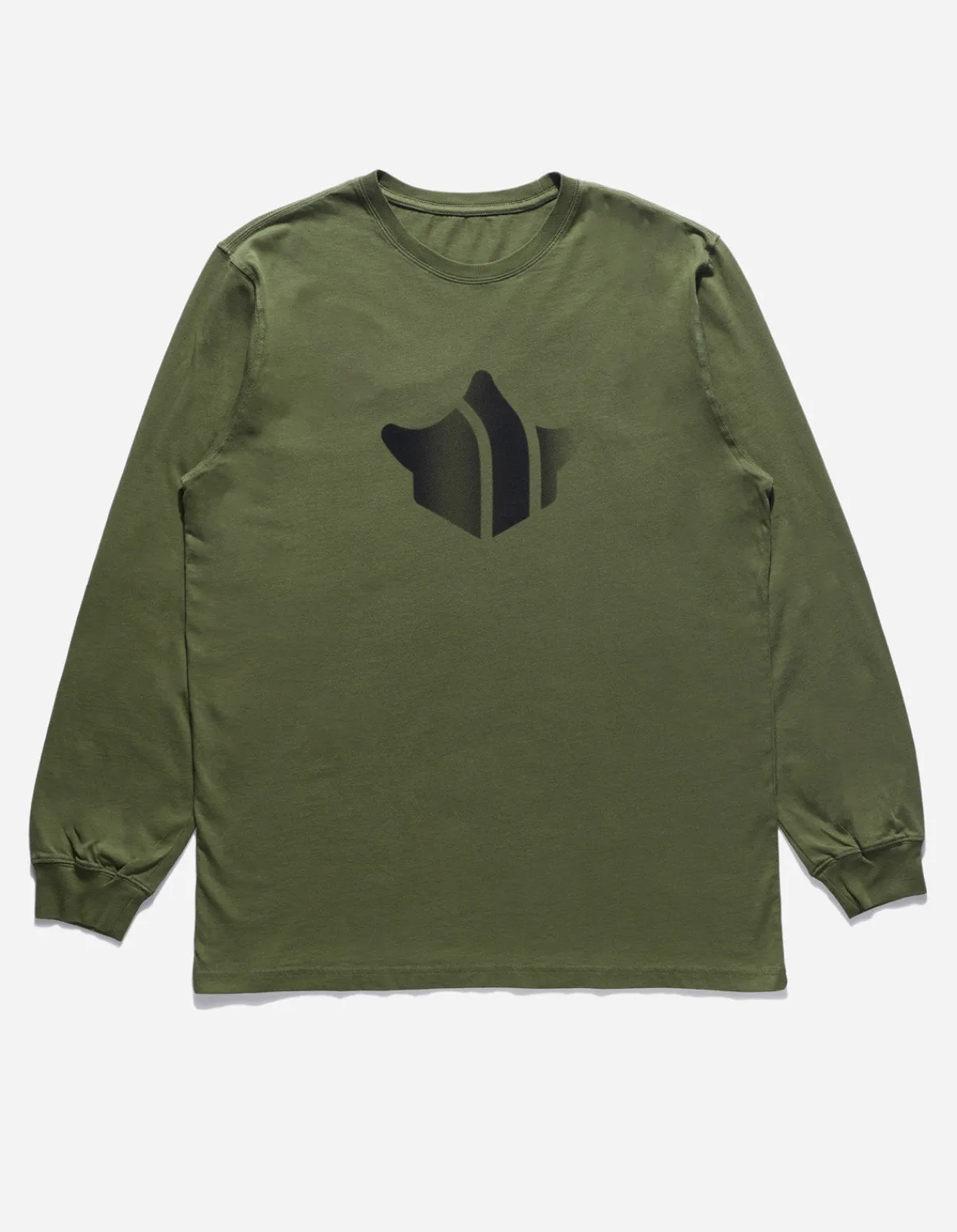 Long Sleeve T-Shirts*Maharishi 9921 Pointillist Temple L/S T-Shirt Olive Og-107F
