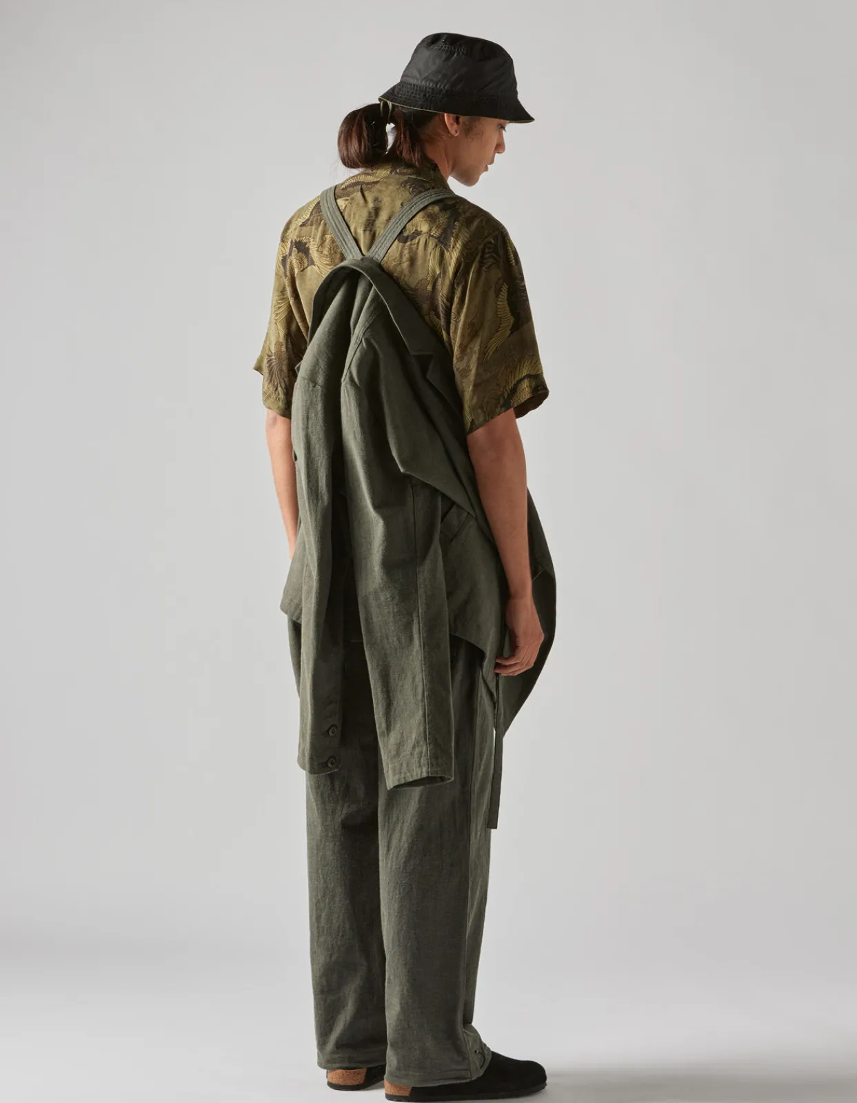 Jackets*Maharishi 4525 Polaris Kimono Blazer Charcoal