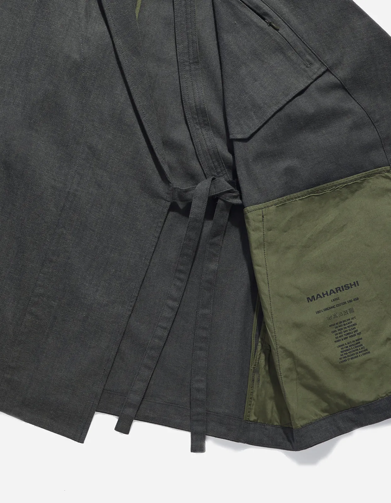 Jackets*Maharishi 4525 Polaris Kimono Blazer Charcoal