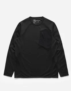 Long Sleeve T-Shirts*Maharishi 4252 Polartec Dry® Travel L/S T-Shirt Black