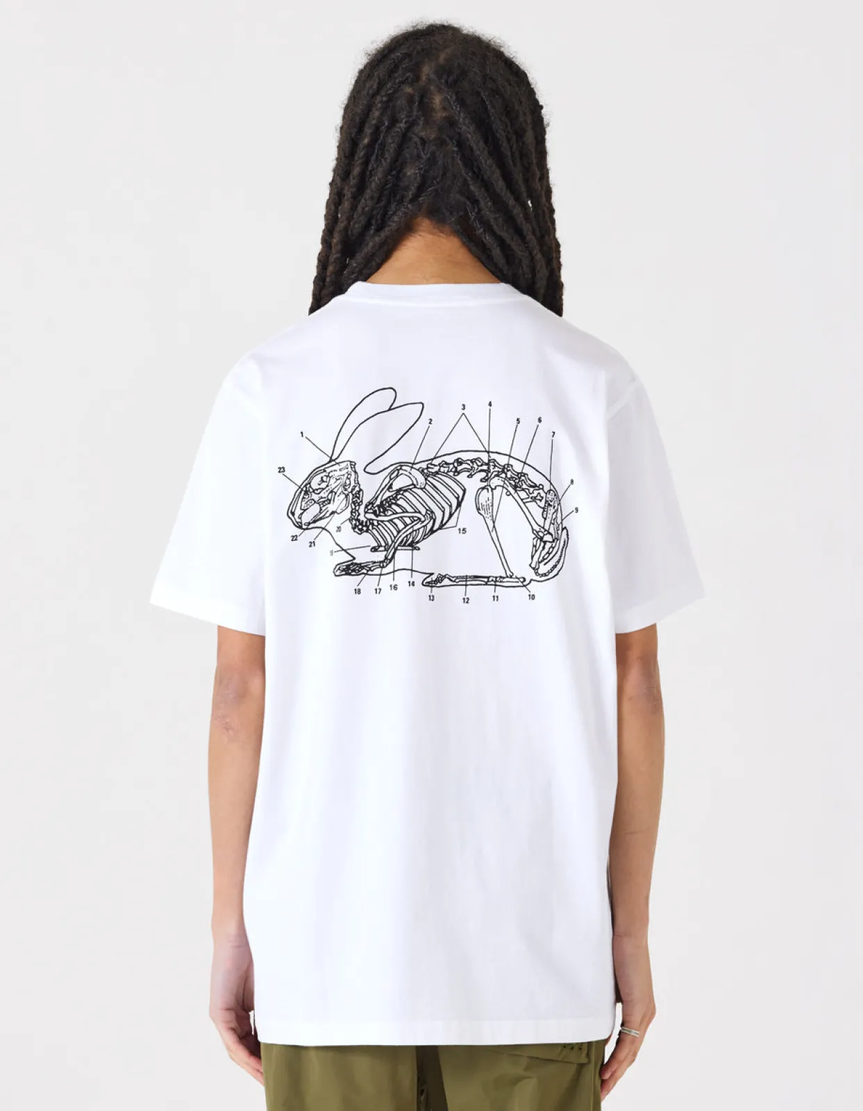 Short Sleeve T-Shirts*Maharishi 1006 Rabbit Bones T-Shirt White
