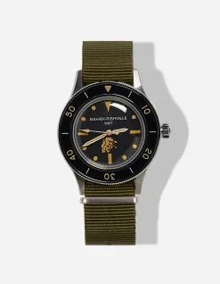 Lifestyle*Maharishi 9372 Riverine Diver Watch Case · Aged Dial Steel
