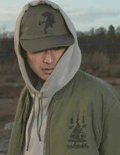 Hats And Scarves*Maharishi 1040 Sak Yant 6 Panel Cap Olive