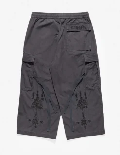 Cargo Pants*Maharishi 4295 Sak Yant Cargo Hakama Pants Black Blk-108F
