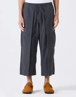 Cargo Pants*Maharishi 4295 Sak Yant Cargo Hakama Pants Black Blk-108F