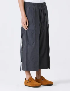 Cargo Pants*Maharishi 4295 Sak Yant Cargo Hakama Pants Black Blk-108F