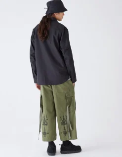 Cargo Pants*Maharishi 4295 Sak Yant Cargo Hakama Pants Olive Og-107F