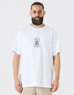 Short Sleeve T-Shirts*Maharishi 4285 Sak Yant Embroidered Organic T-Shirt White