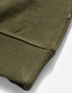 Crew Sweats*Maharishi 4242 Samurai Vs. Dragon Embroidered Crew Sweat Olive/Tonal