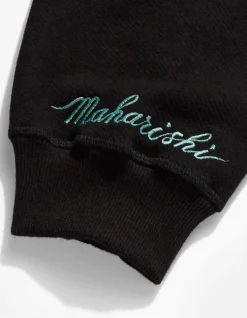 Crew Sweats*Maharishi 4242 Samurai Vs. Dragon Embroidered Crew Sweat Black