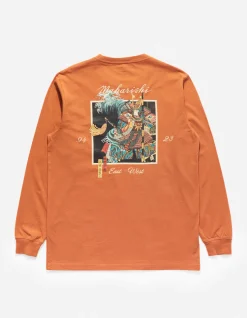 Long Sleeve T-Shirts*Maharishi 1032 Samurai Vs. Dragon L/S T-Shirt Rust