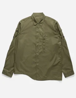 Shirts*Maharishi 4297 Snocord Travel Shirt Olive Og-107F