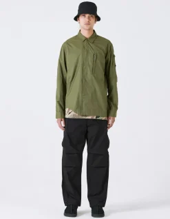 Shirts*Maharishi 4297 Snocord Travel Shirt Olive Og-107F