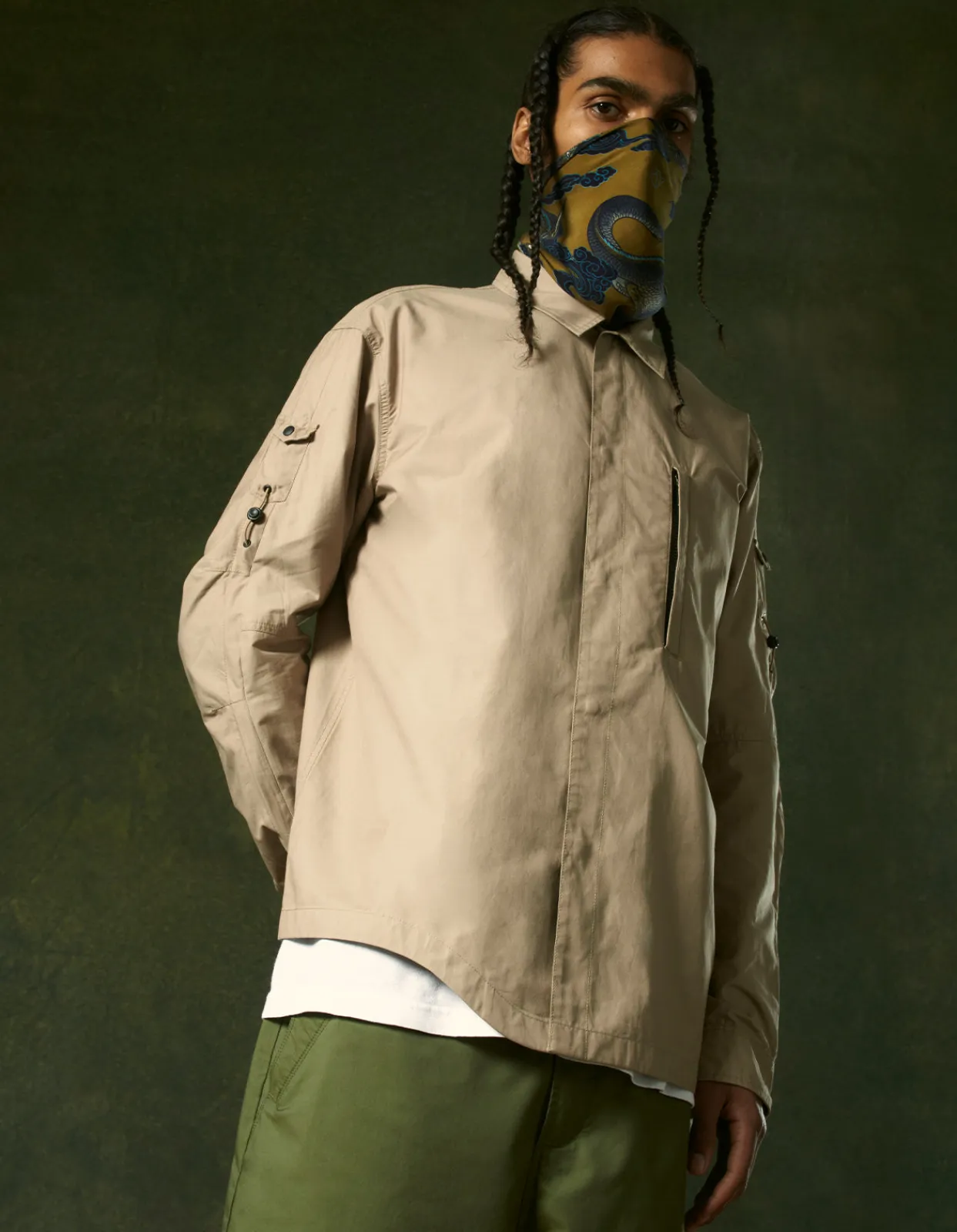 Shirts*Maharishi 4297 Snocord® Travel Shirt Sand