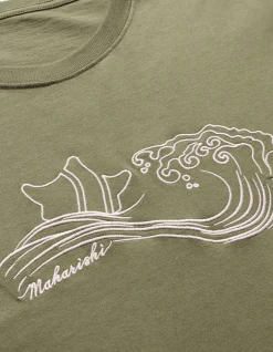 Short Sleeve T-Shirts*Maharishi 1024 Songkran Embroidered T-Shirt Olive Og-107F