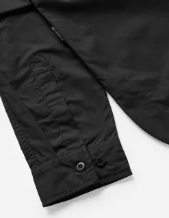 Shirts*Maharishi 4585 Stand Collar Shirt Black