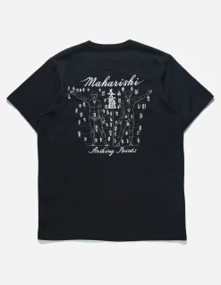 Short Sleeve T-Shirts*Maharishi 1073 Striking Point Organic T-Shirt Black