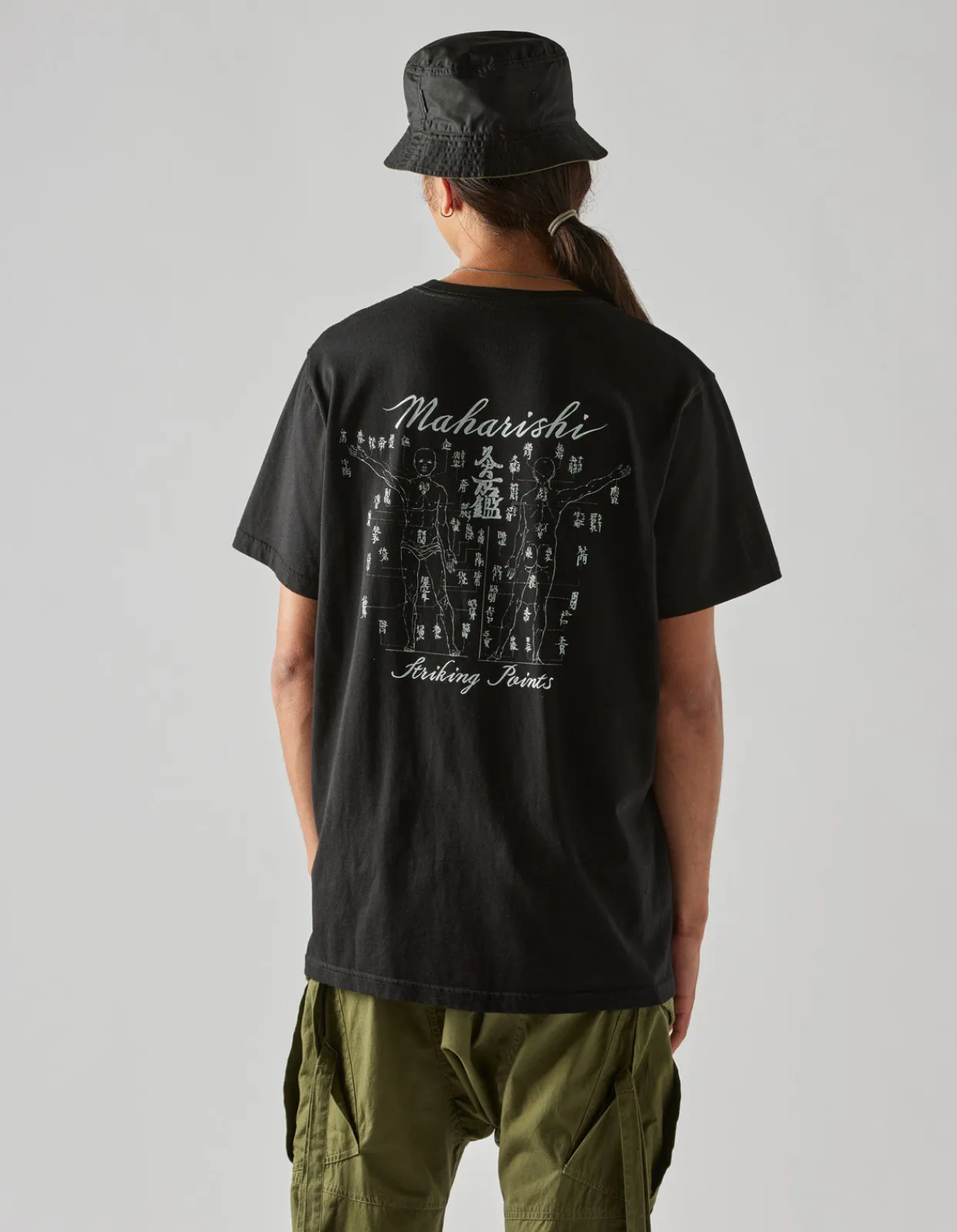 Short Sleeve T-Shirts*Maharishi 1073 Striking Point Organic T-Shirt Black