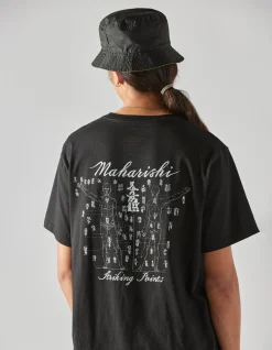 Short Sleeve T-Shirts*Maharishi 1073 Striking Point Organic T-Shirt Black