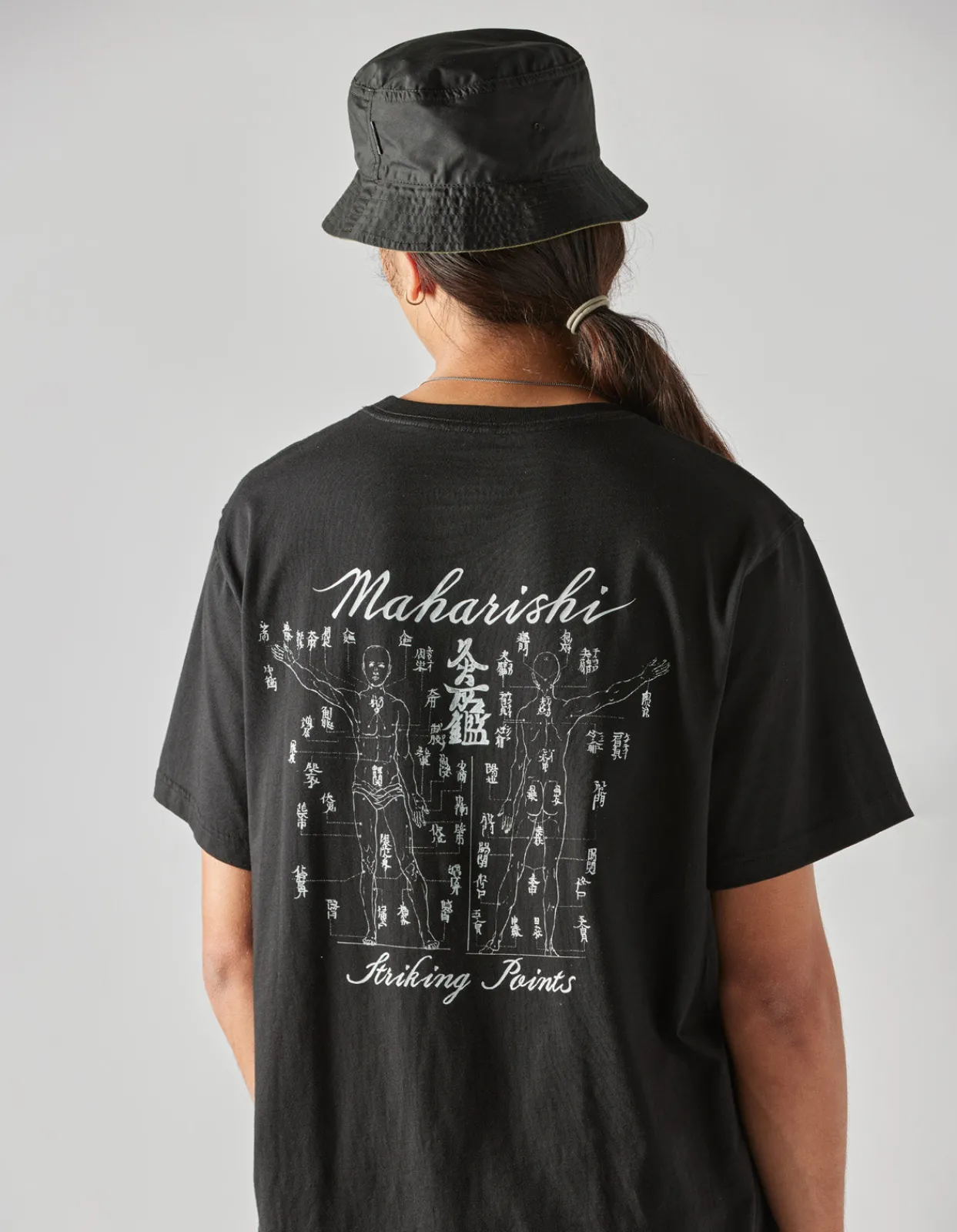 Short Sleeve T-Shirts*Maharishi 1073 Striking Point Organic T-Shirt Black