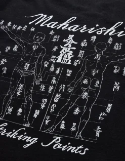 Short Sleeve T-Shirts*Maharishi 1073 Striking Point Organic T-Shirt Black