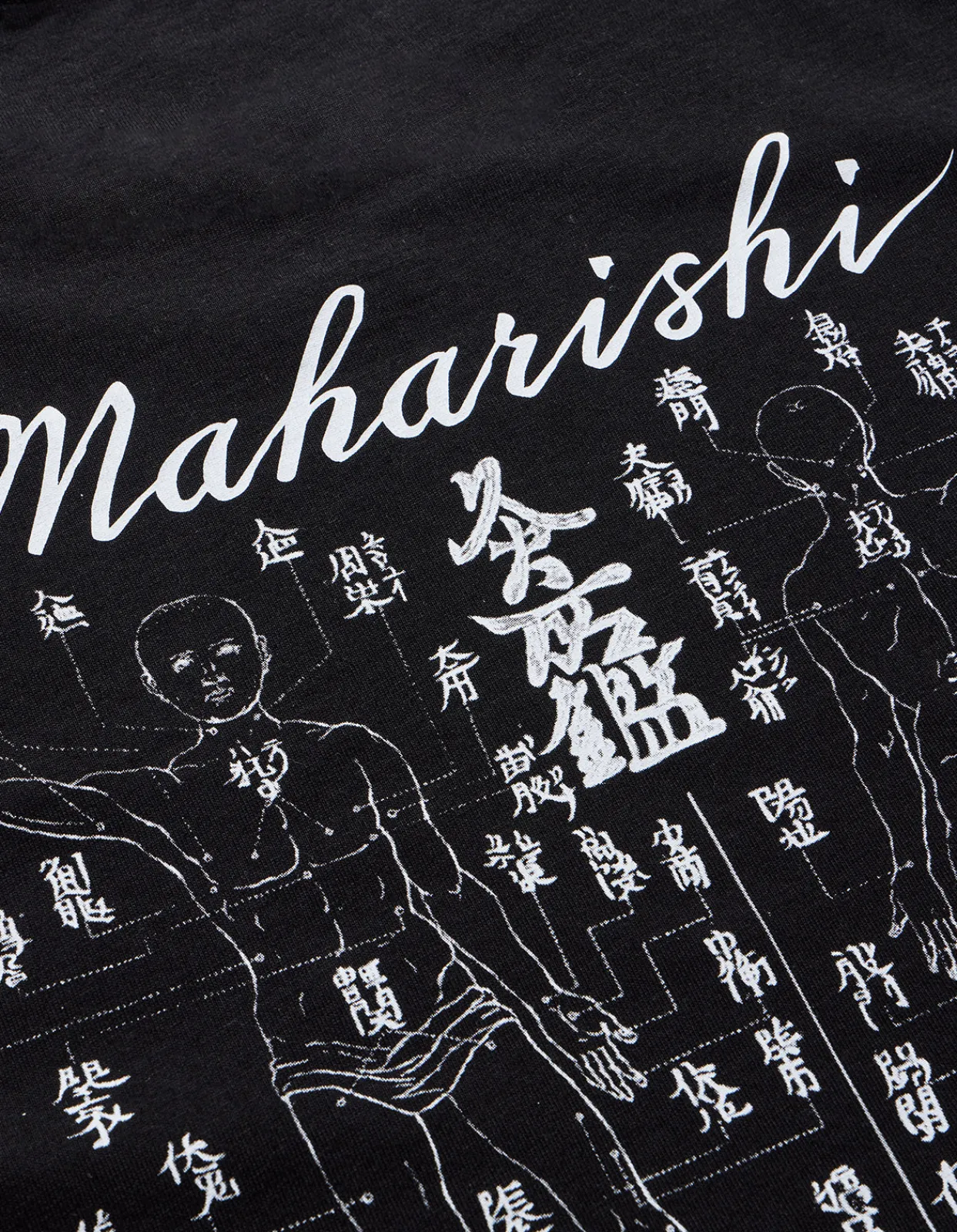Short Sleeve T-Shirts*Maharishi 1073 Striking Point Organic T-Shirt Black