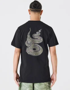 Short Sleeve T-Shirts*Maharishi 1029 Temple Naga Organic T-Shirt Black