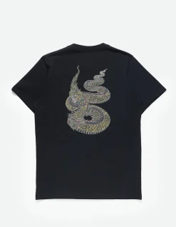 Short Sleeve T-Shirts*Maharishi 1029 Temple Naga Organic T-Shirt Black