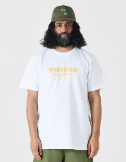 Short Sleeve T-Shirts*Maharishi 1029 Temple Naga Organic T-Shirt White
